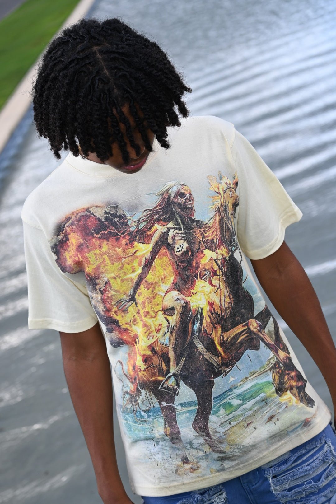 All Human "Hot Summa" Tee - Pluto 5ive LLC T-Shirt