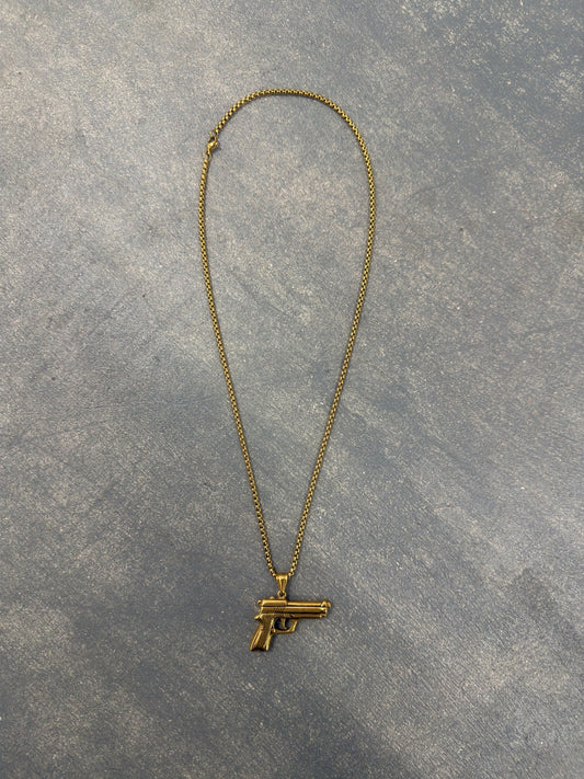 Ammu - Nation Gold .D Eagle Necklace - Pluto 5ive LLC jewelry