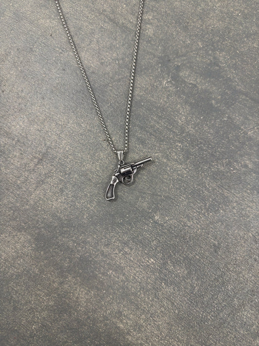 Ammu - Nation Revolver Necklace - Pluto 5ive LLC jewelry