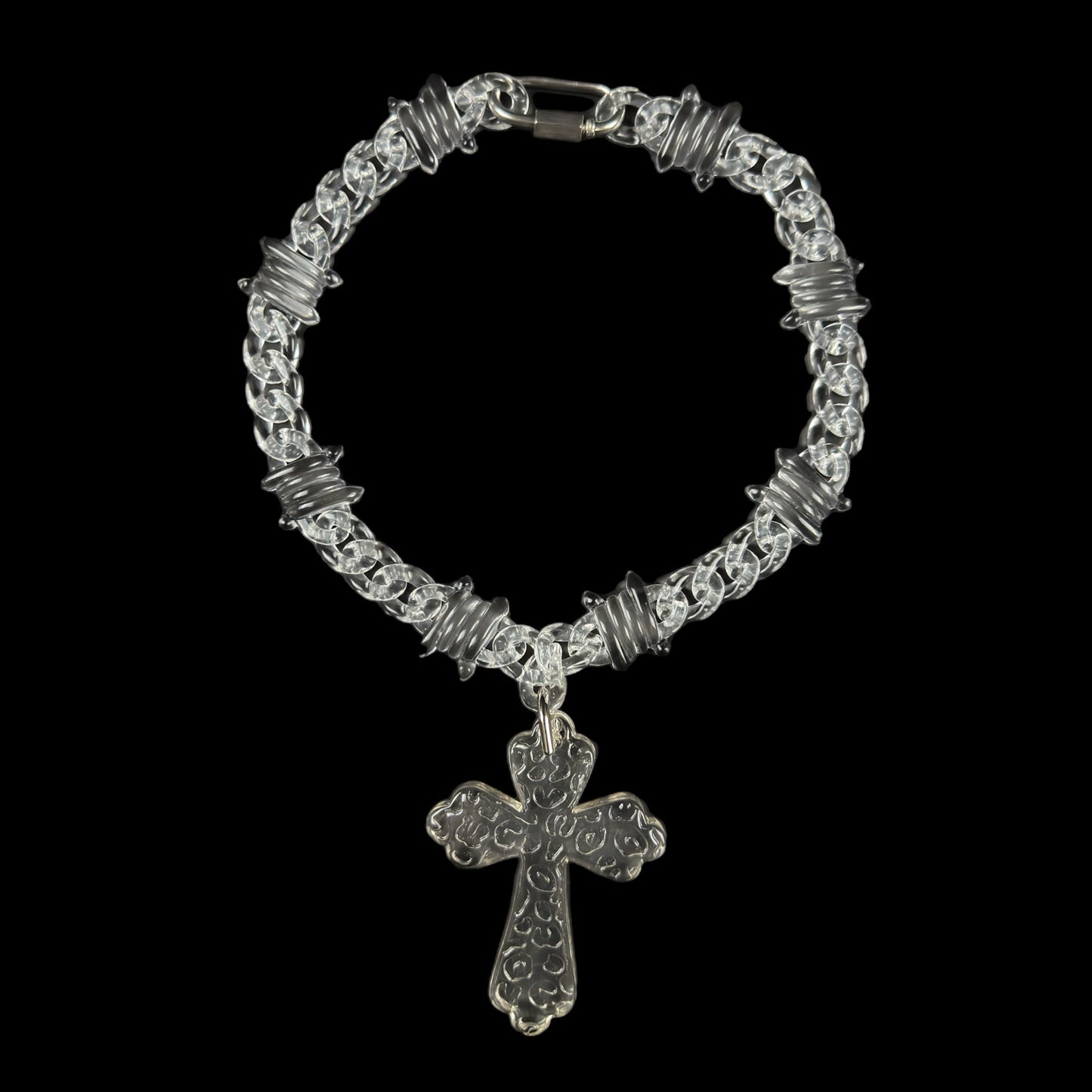 BARBED CROSS LINK - Pluto 5ive LLC jewelry