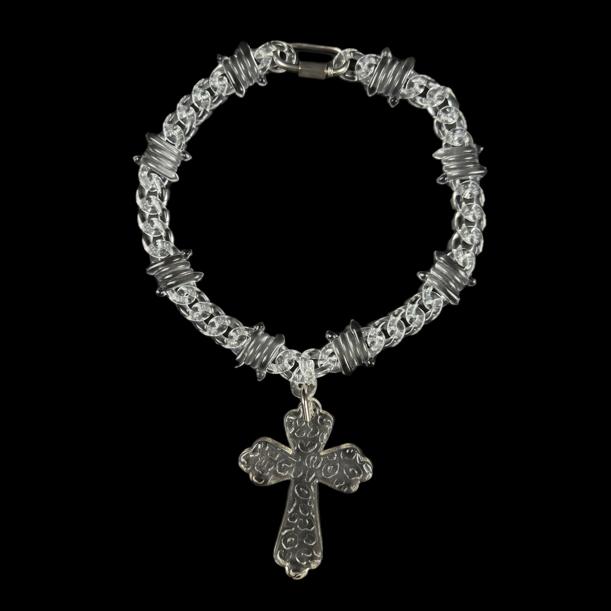 BARBED CROSS LINK - Pluto 5ive LLC jewelry