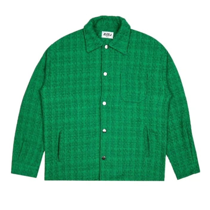 BLÉDLA Trouvaille Textured Overshirt - Kelly Green - Pluto 5ive LLC T-Shirt