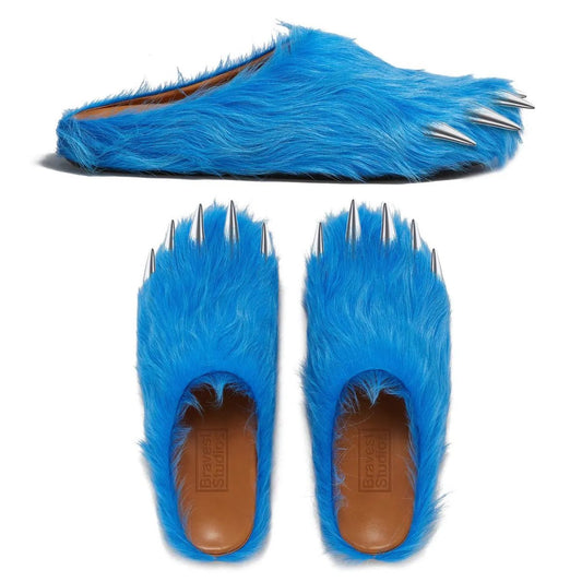 Bravest Studios Blue Bear Claw Mules - Pluto 5ive LLC shoes