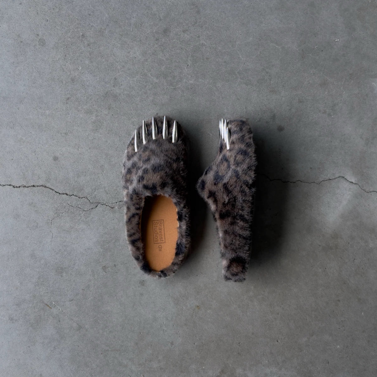Bravest Studios Dark Leopard Claw Mules - Pluto 5ive LLC shoes