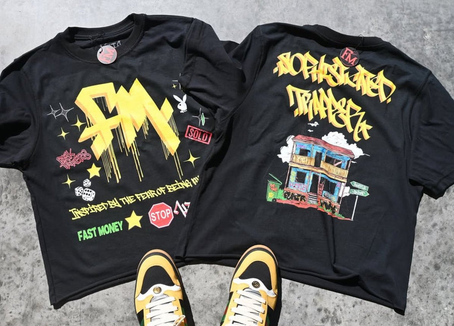 Flair Made “Sophisticated Trapper” Cropped Tee - Pluto 5ive LLC T-Shirt