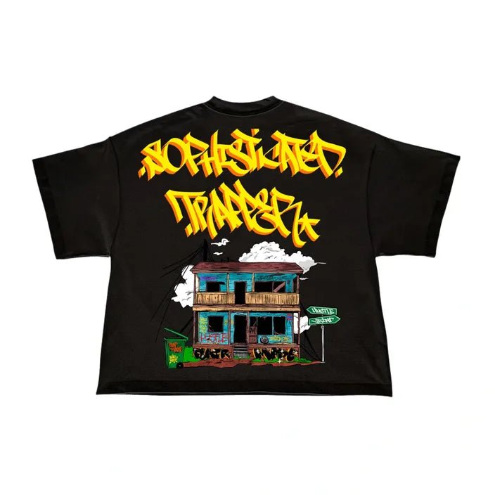 Flair Made “Sophisticated Trapper” Cropped Tee - Pluto 5ive LLC T-Shirt