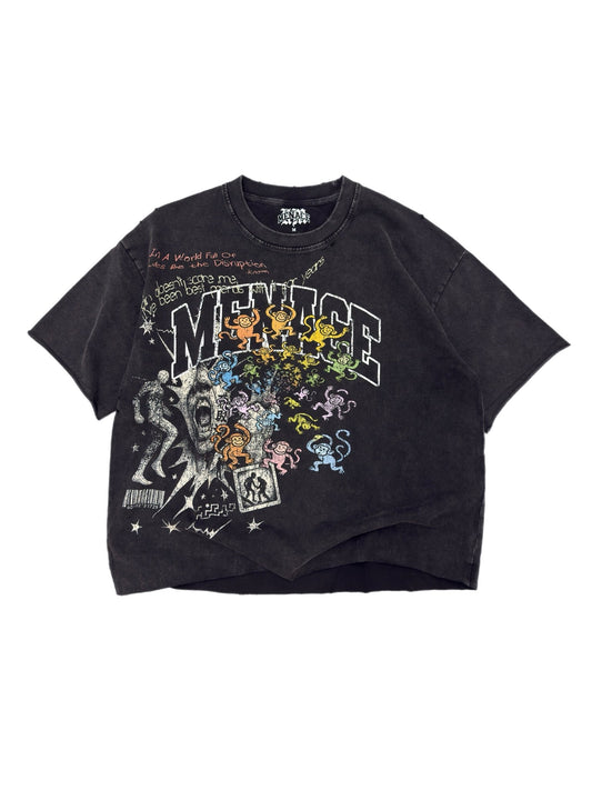 Known Menace "Pain & Disruption" Cropped Tee - Pluto 5ive LLC T-Shirt