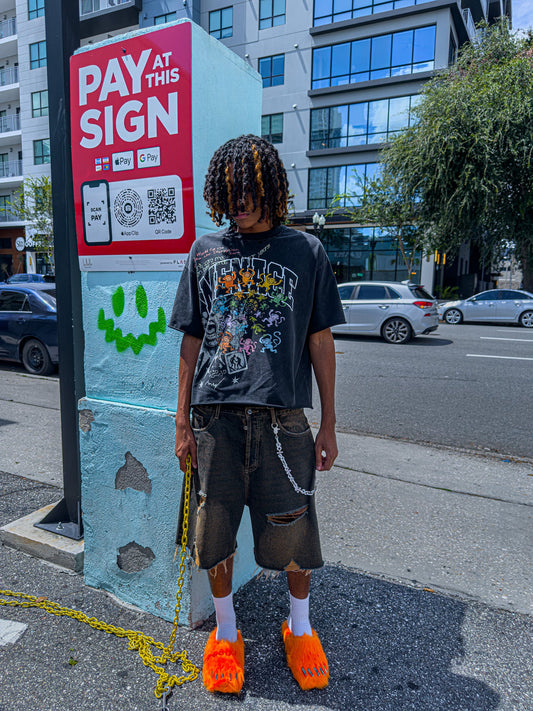 Known Menace "Pain & Disruption" Cropped Tee - Pluto 5ive LLC T-Shirt