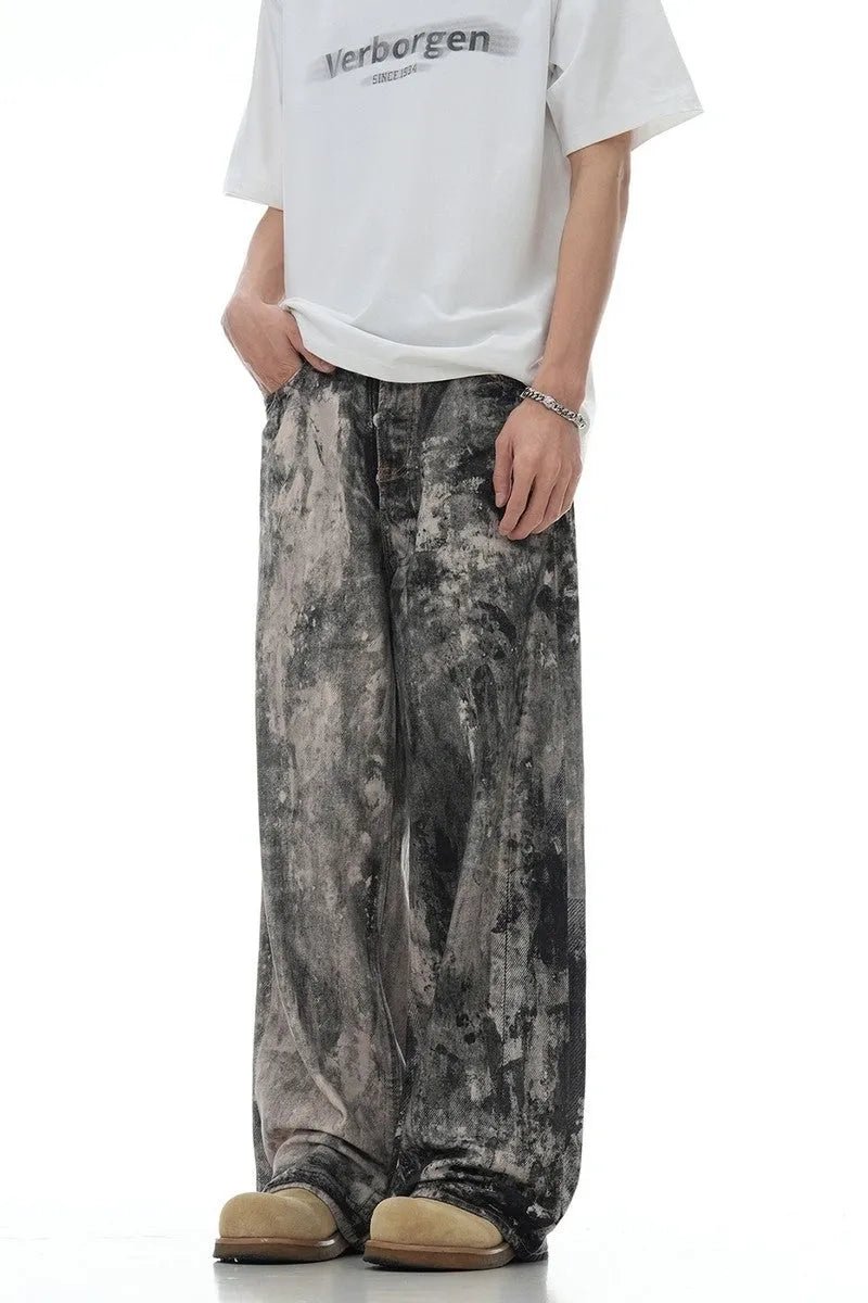 Low Waist Camo Jeans - Pluto 5ive LLC Pants