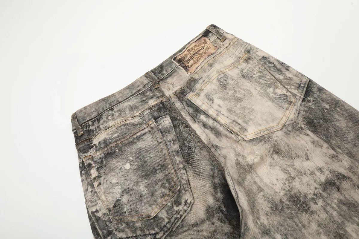 Low Waist Camo Jeans - Pluto 5ive LLC Pants