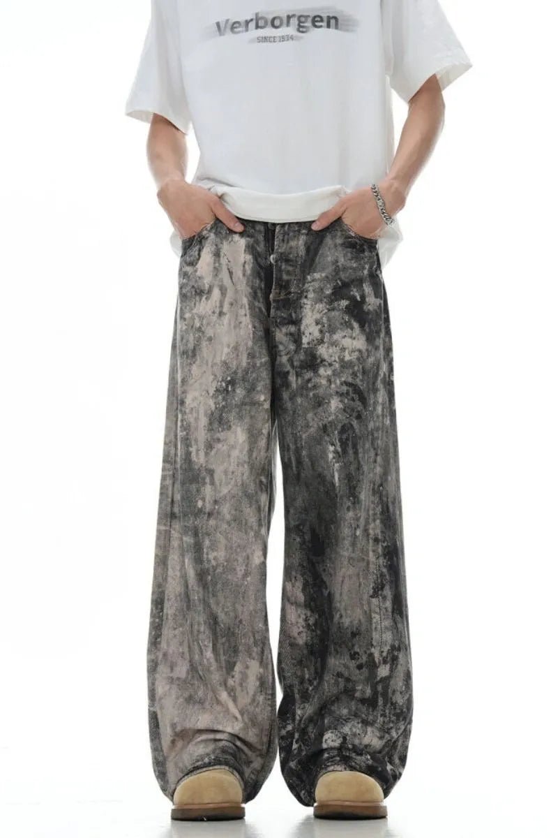 Low Waist Camo Jeans - Pluto 5ive LLC Pants