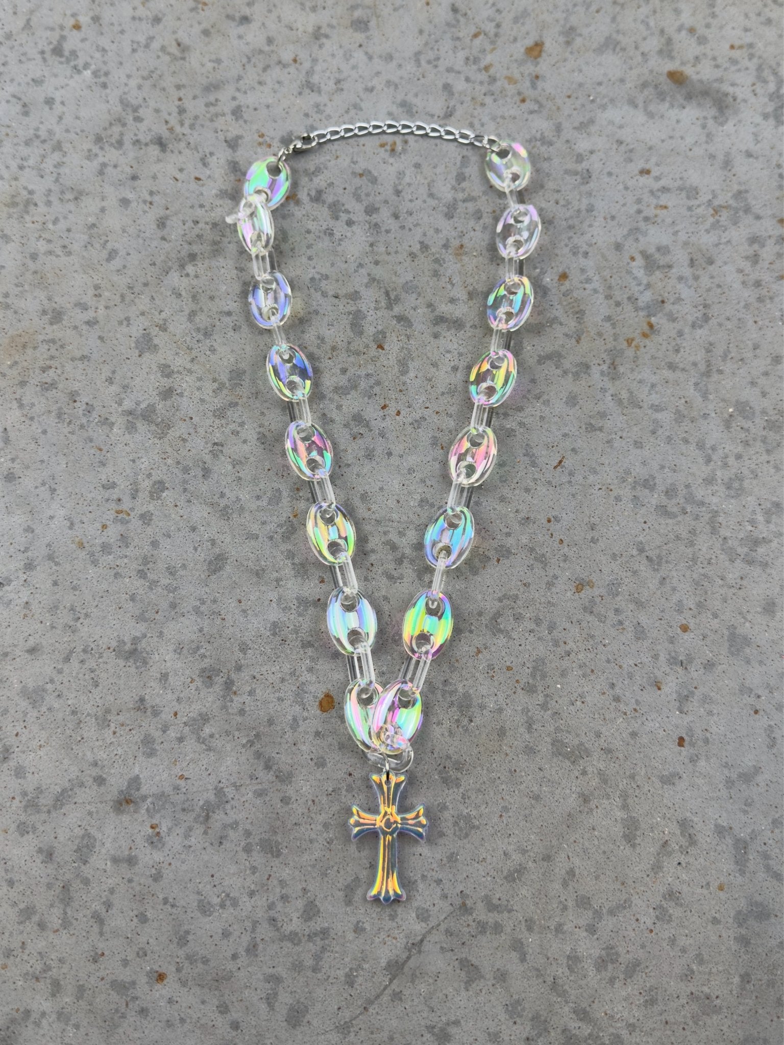 OPAL CROSS LINK NECKLACE - Pluto 5ive LLC jewelry