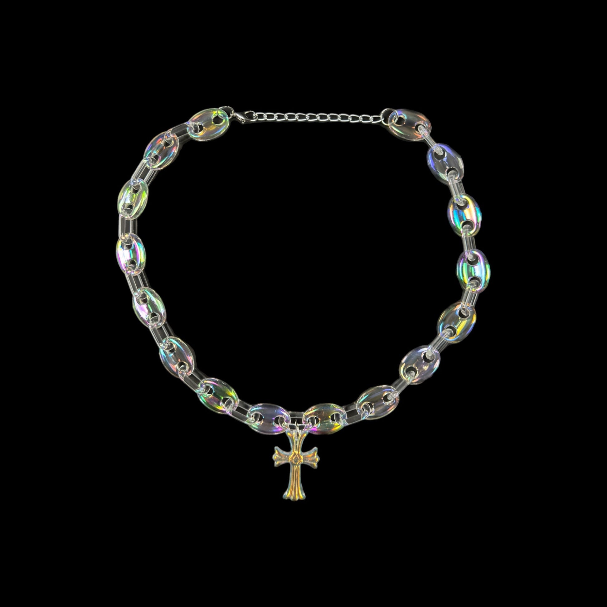 OPAL CROSS LINK NECKLACE - Pluto 5ive LLC jewelry
