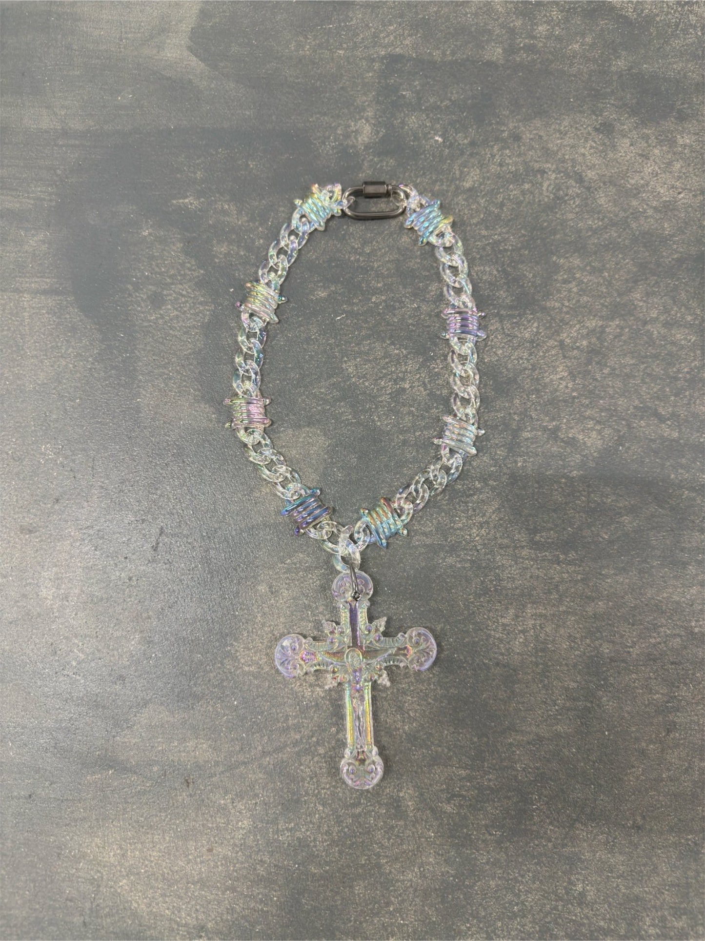 OPAL JESUS CRUCIFIX NECKLACE - Pluto 5ive LLC jewelry