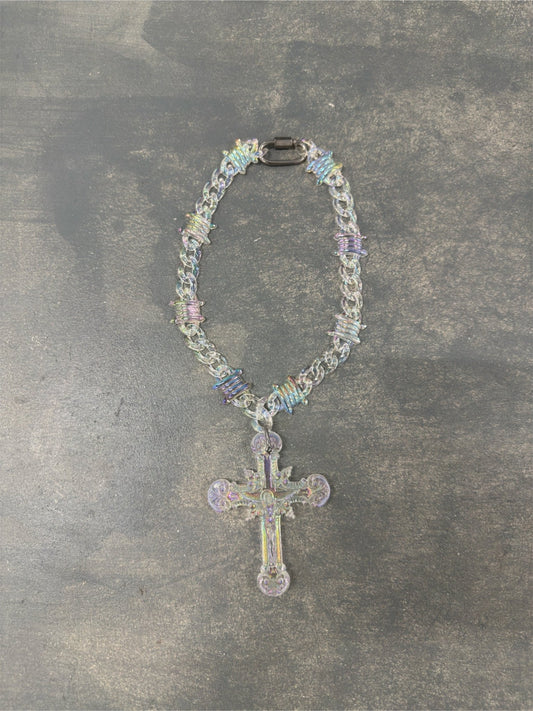 OPAL JESUS CRUCIFIX NECKLACE - Pluto 5ive LLC jewelry