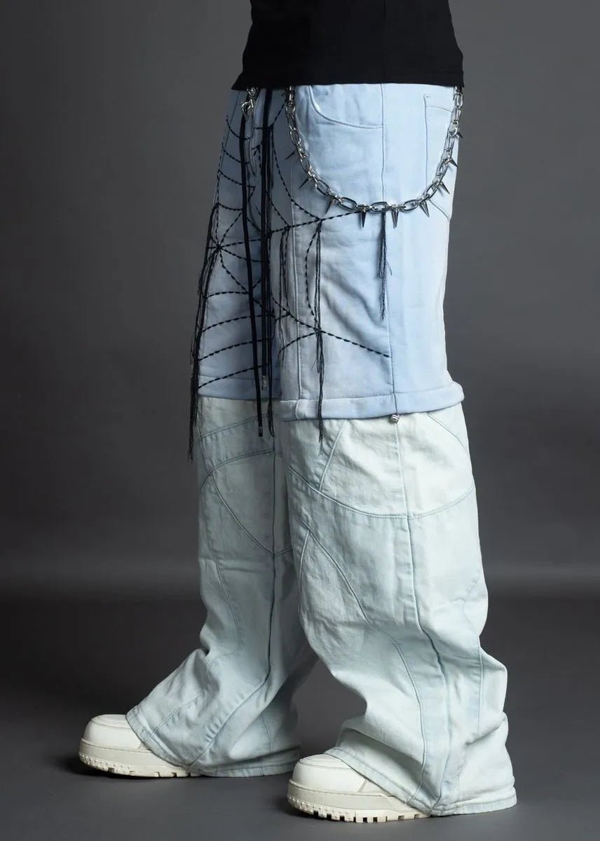 PAINLAB “ Baby Blue Spider Pant” - Pluto 5ive LLC Pants
