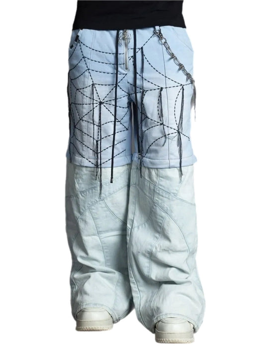 PAINLAB “ Baby Blue Spider Pant” - Pluto 5ive LLC Pants