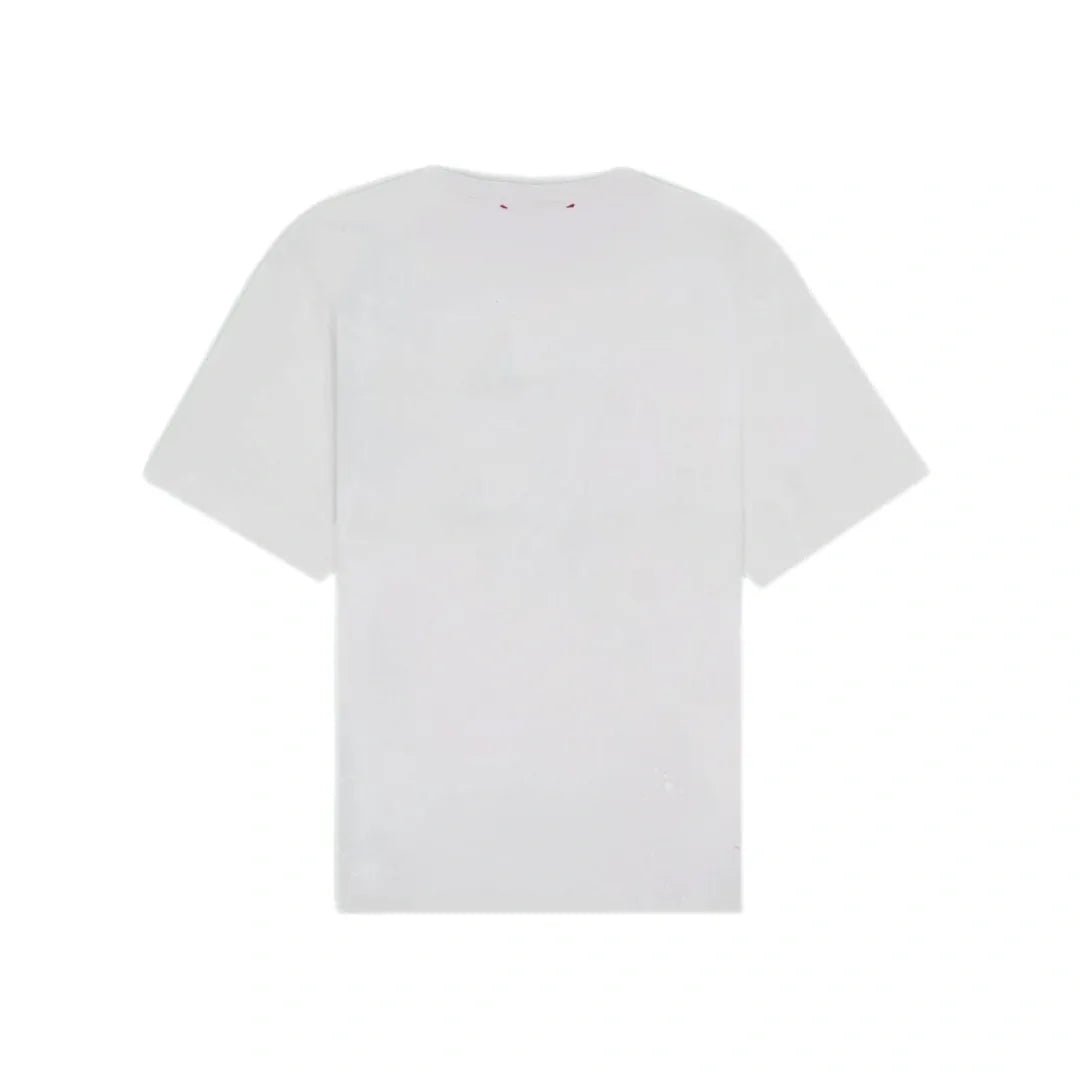 REDHOUSE Oversized Distressed Palm Off - White Tee - Pluto 5ive LLC T-Shirt
