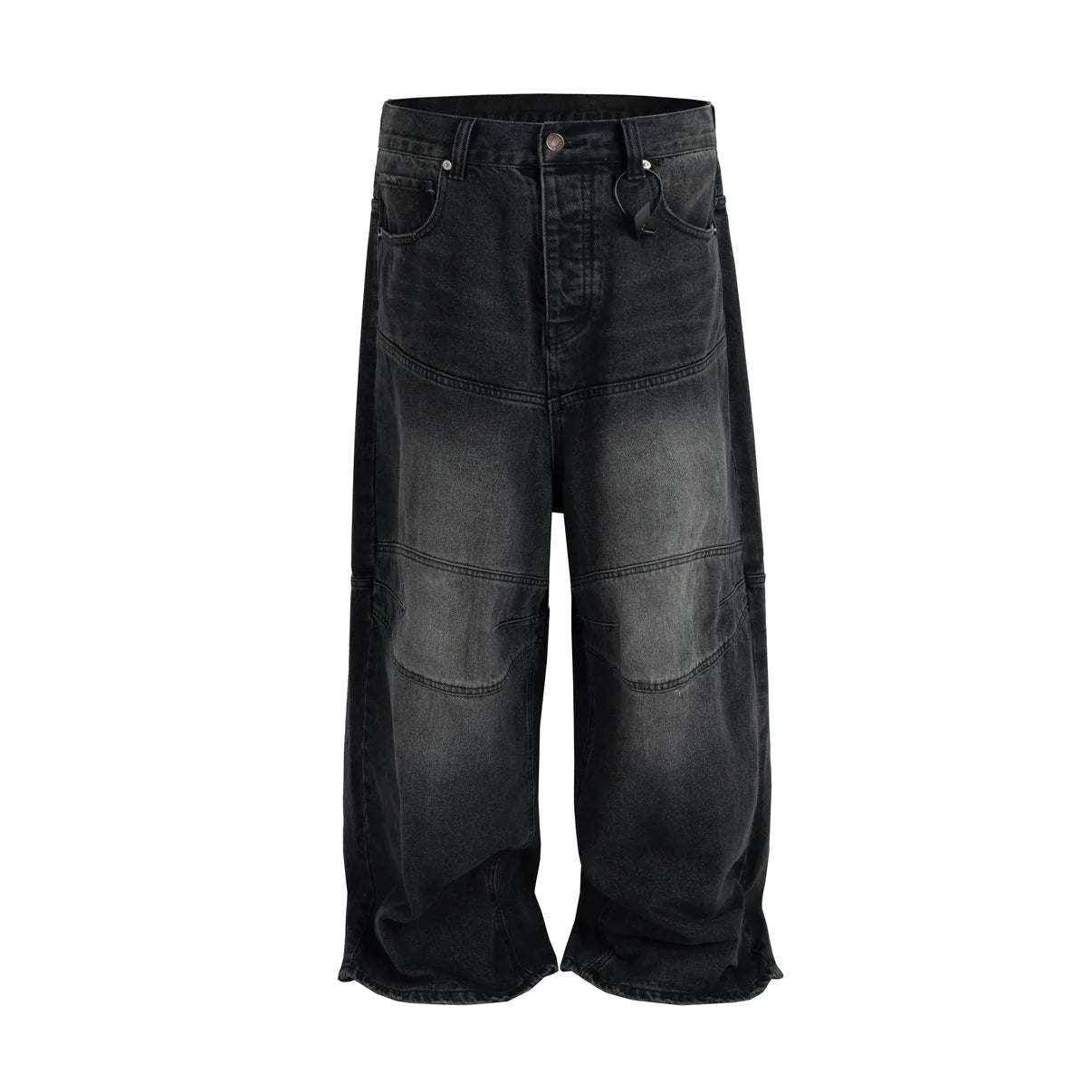 Undeveloped NOIR BAGGY BIKER DENIM - Pluto 5ive LLC Pants
