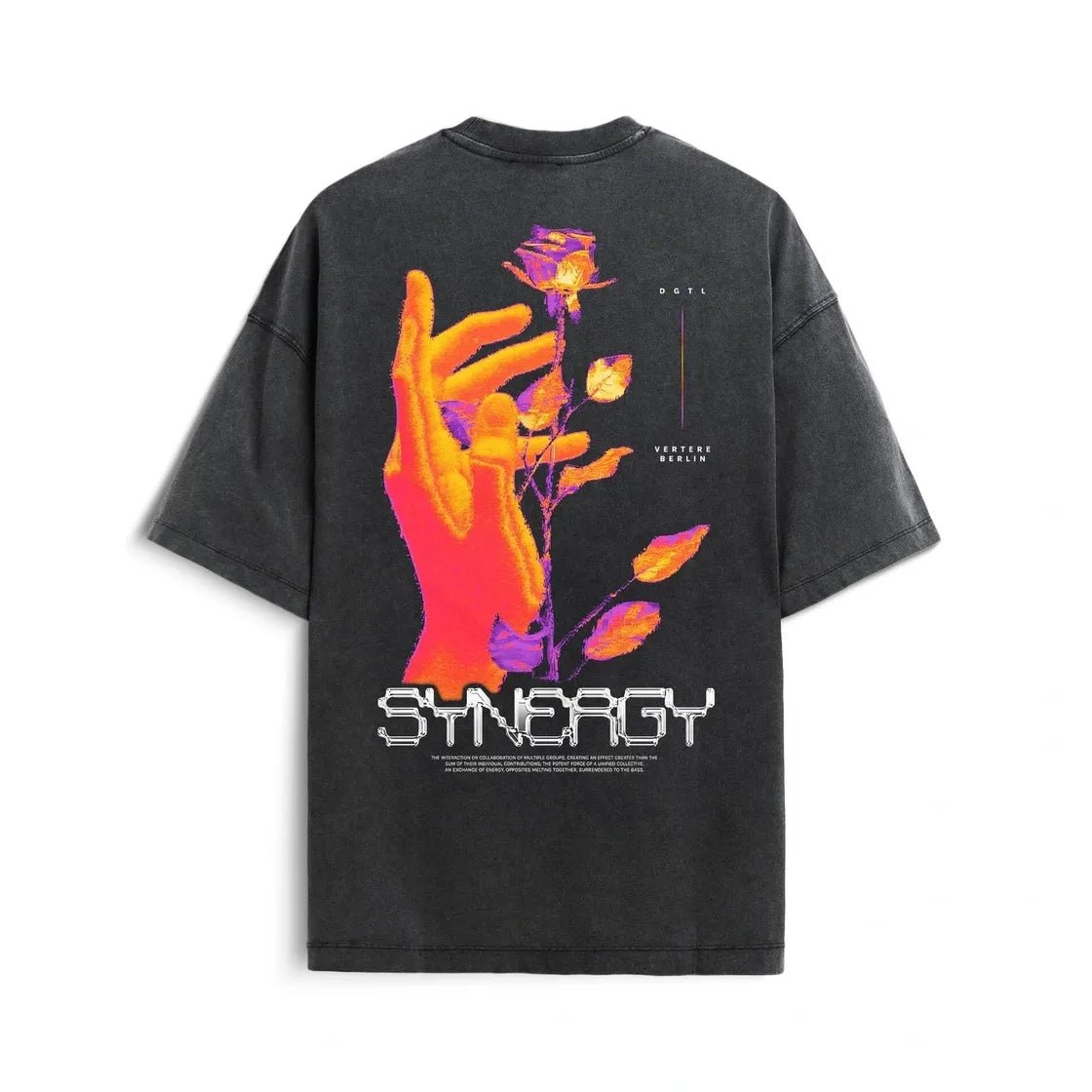 Vertere Berlin Synergy Tee Wash Black - Pluto 5ive LLC T-Shirt
