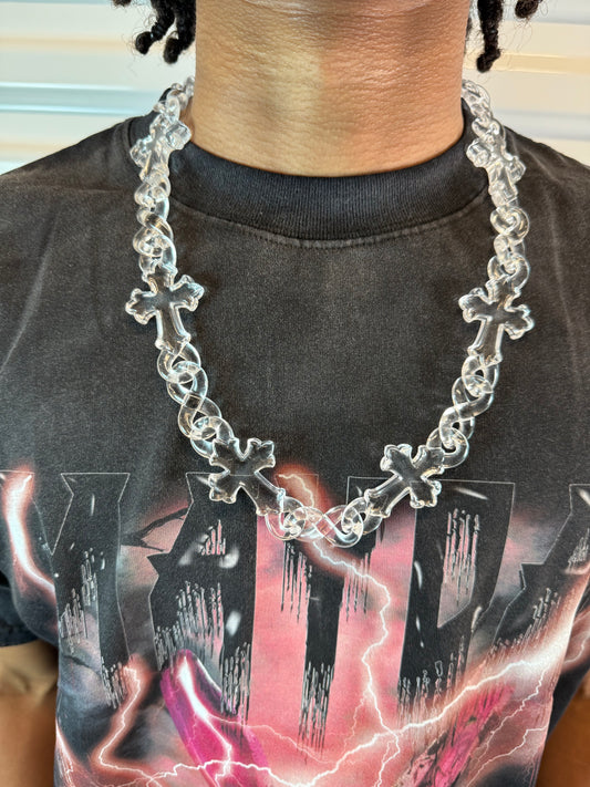 INFINITY CROSS LINK NECKLACE