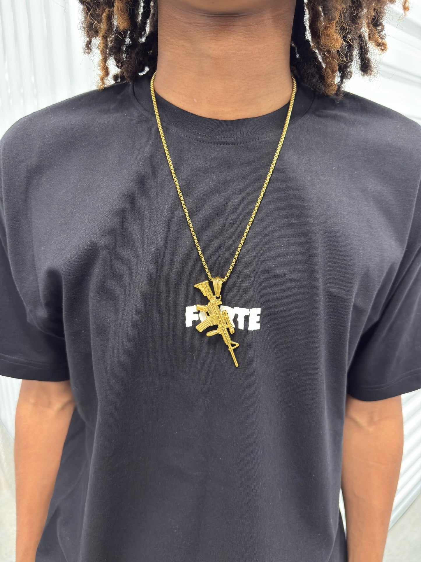 Ammu - Nation Gold AR Necklace - Pluto 5ive LLC jewelry