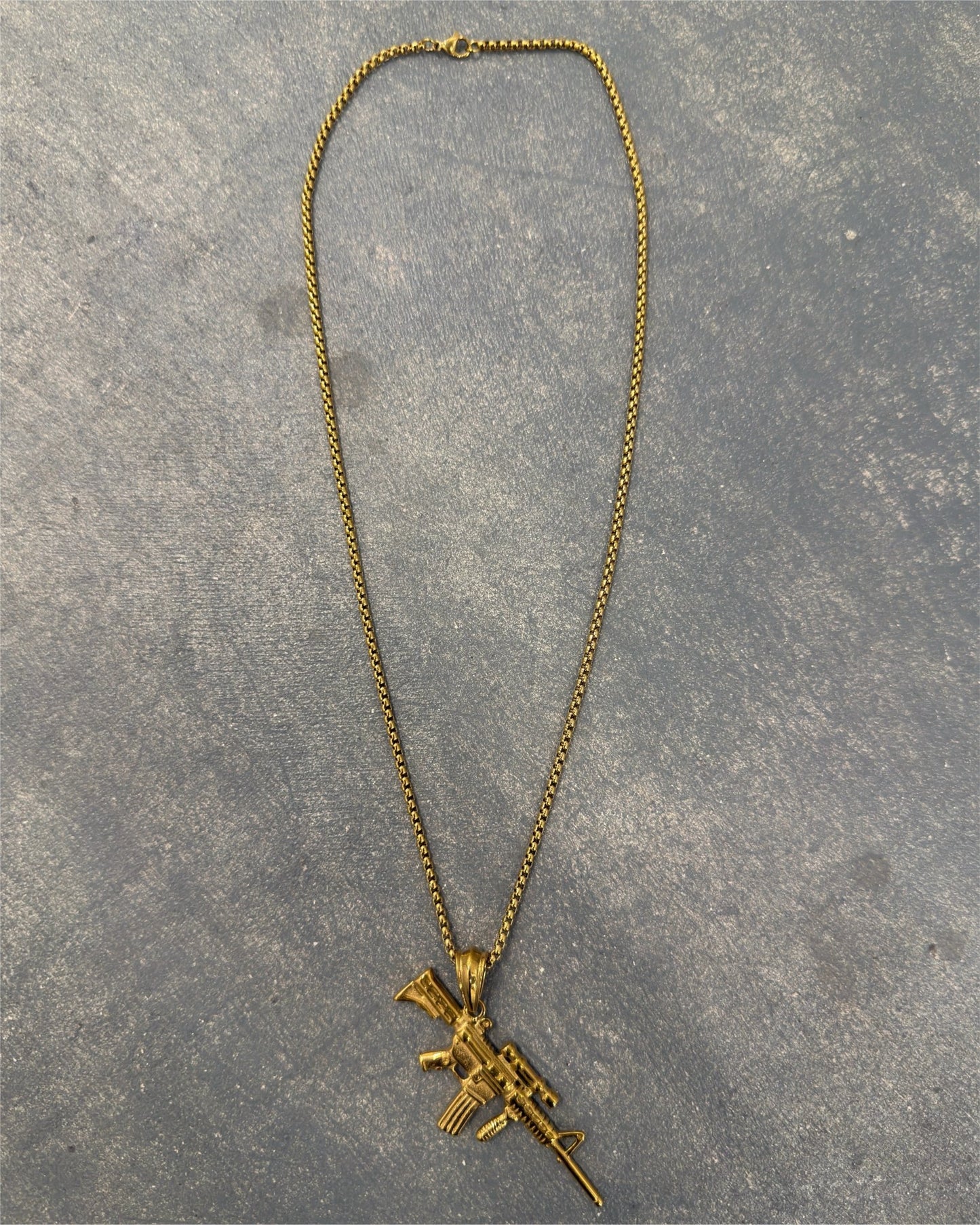 Ammu - Nation Gold AR Necklace - Pluto 5ive LLC jewelry
