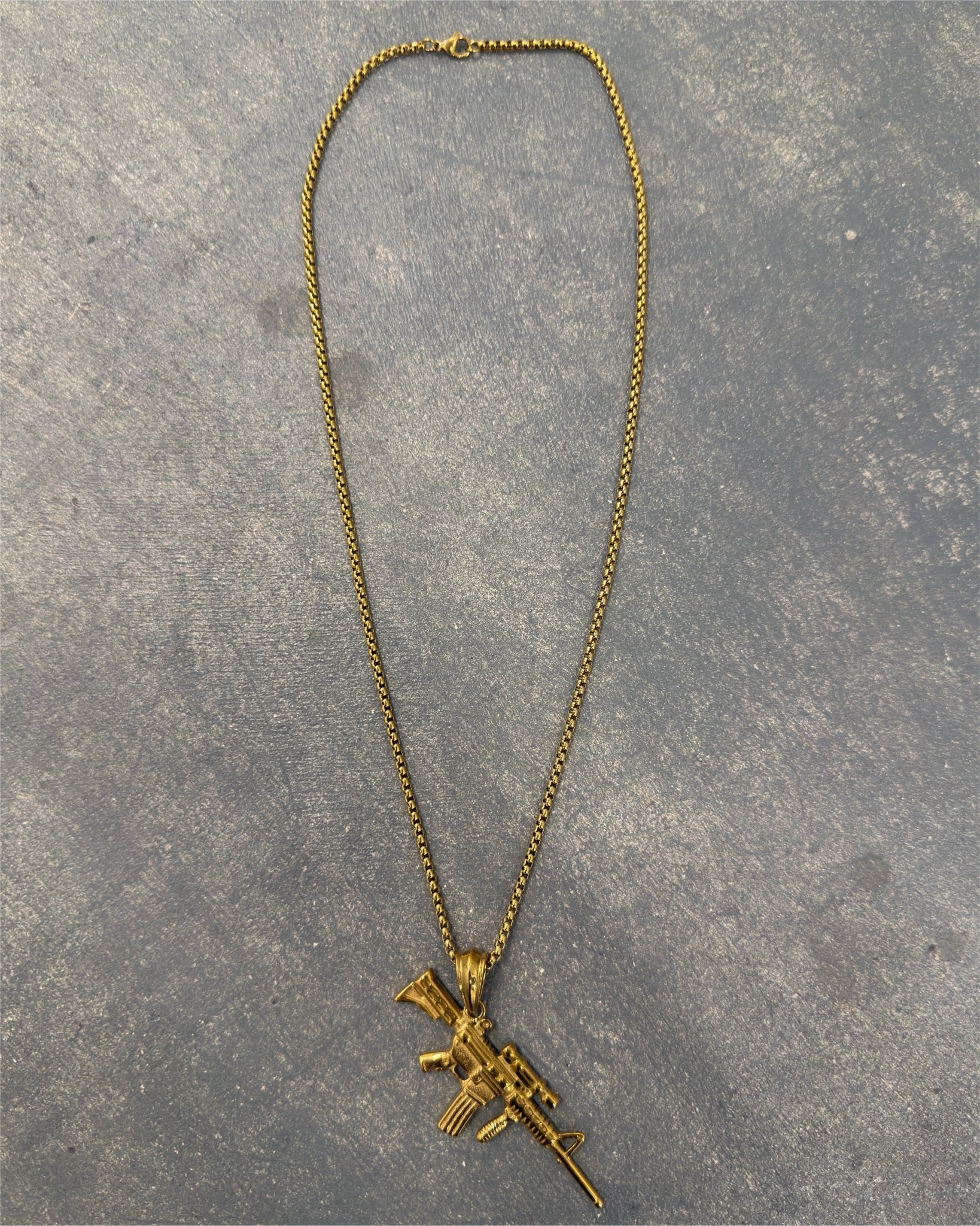 Ammu - Nation Gold AR Necklace - Pluto 5ive LLC jewelry