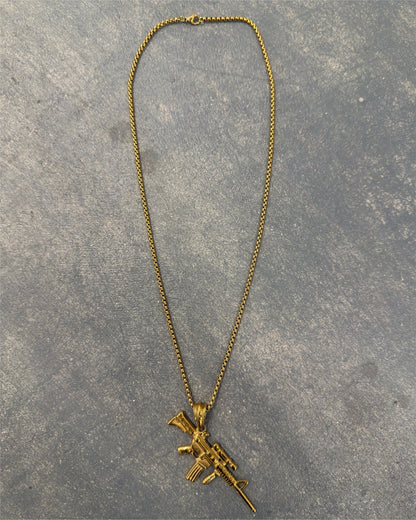Ammu - Nation Gold AR Necklace - Pluto 5ive LLC jewelry
