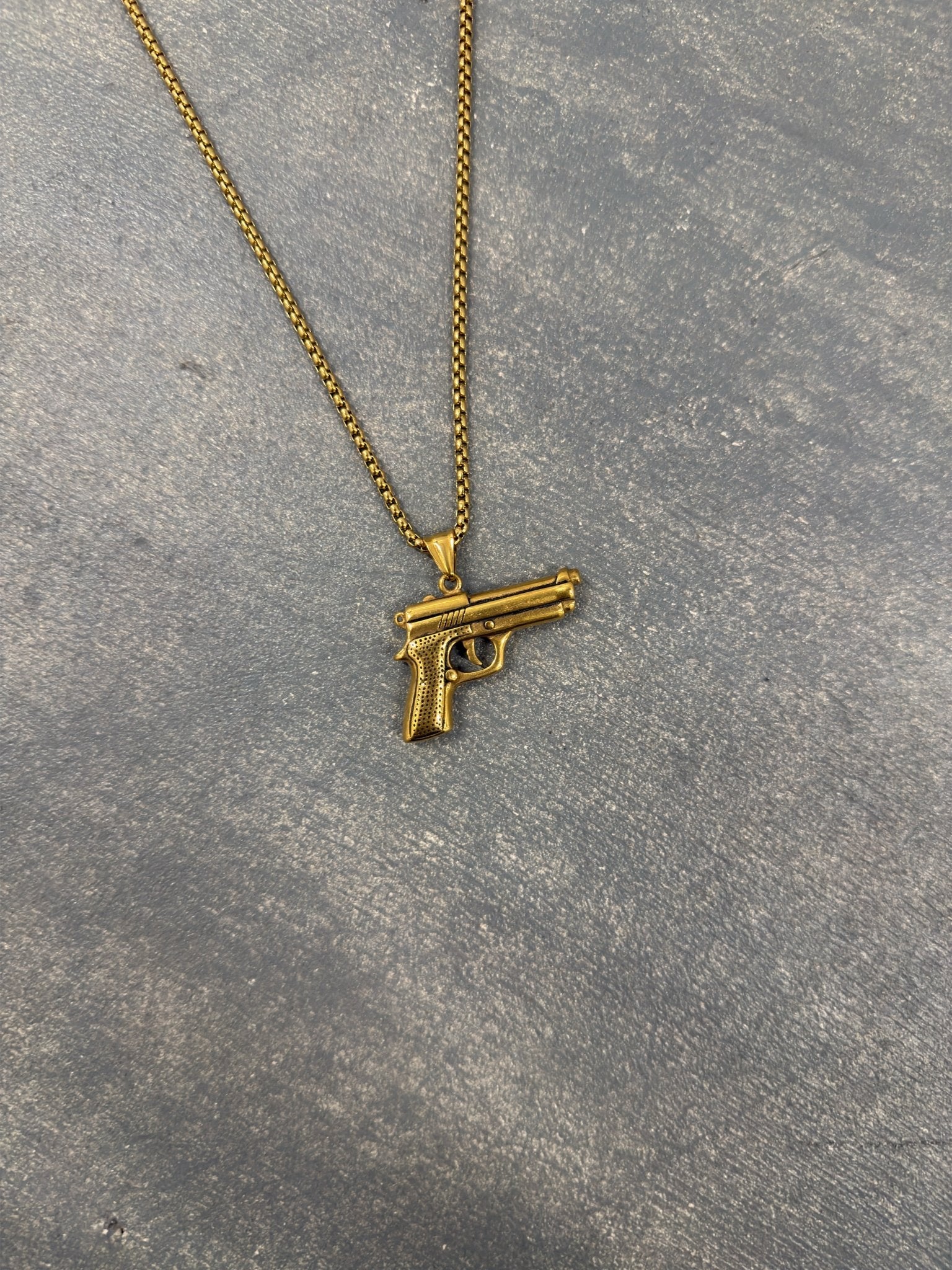 Ammu - Nation Gold .D Eagle Necklace - Pluto 5ive LLC jewelry