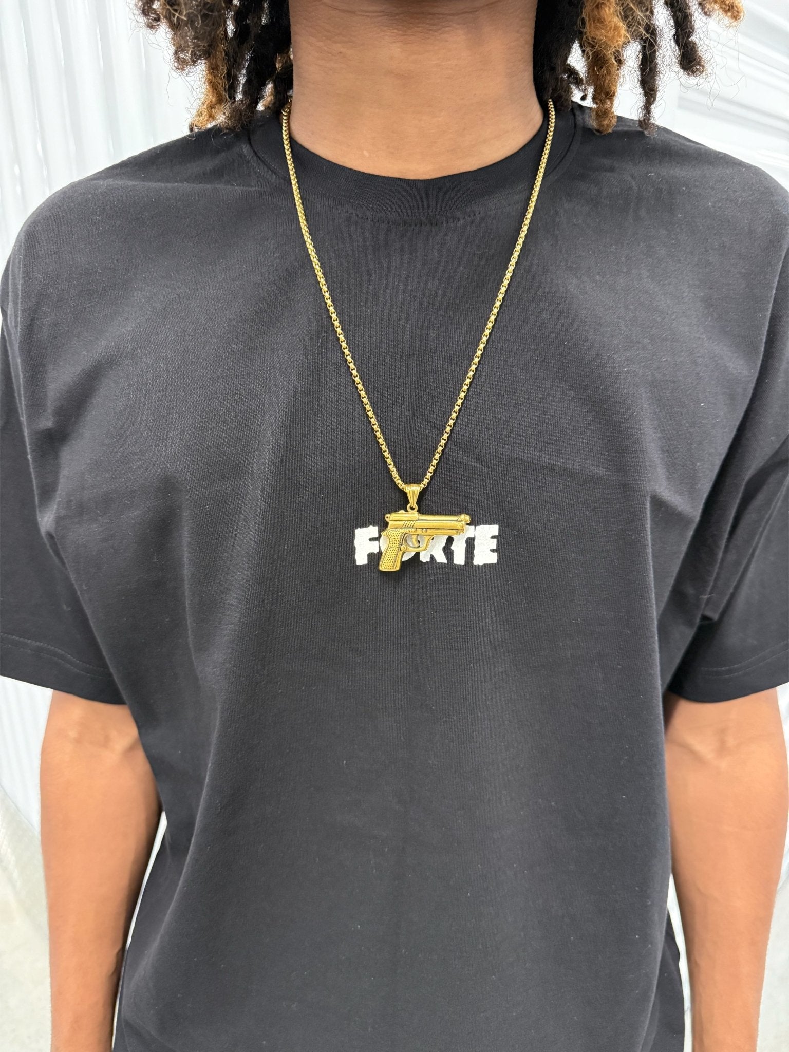 Ammu - Nation Gold .D Eagle Necklace - Pluto 5ive LLC jewelry