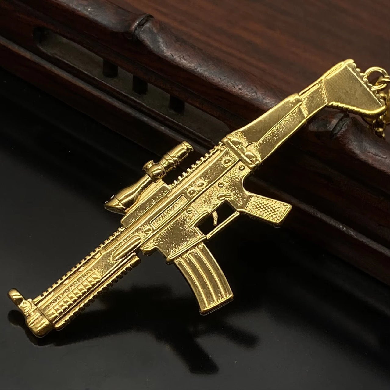 Ammu - Nation Hammer Scope Necklace (G) - Pluto 5ive LLC jewelry