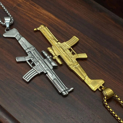 Ammu - Nation Hammer Scope Necklace (G) - Pluto 5ive LLC jewelry