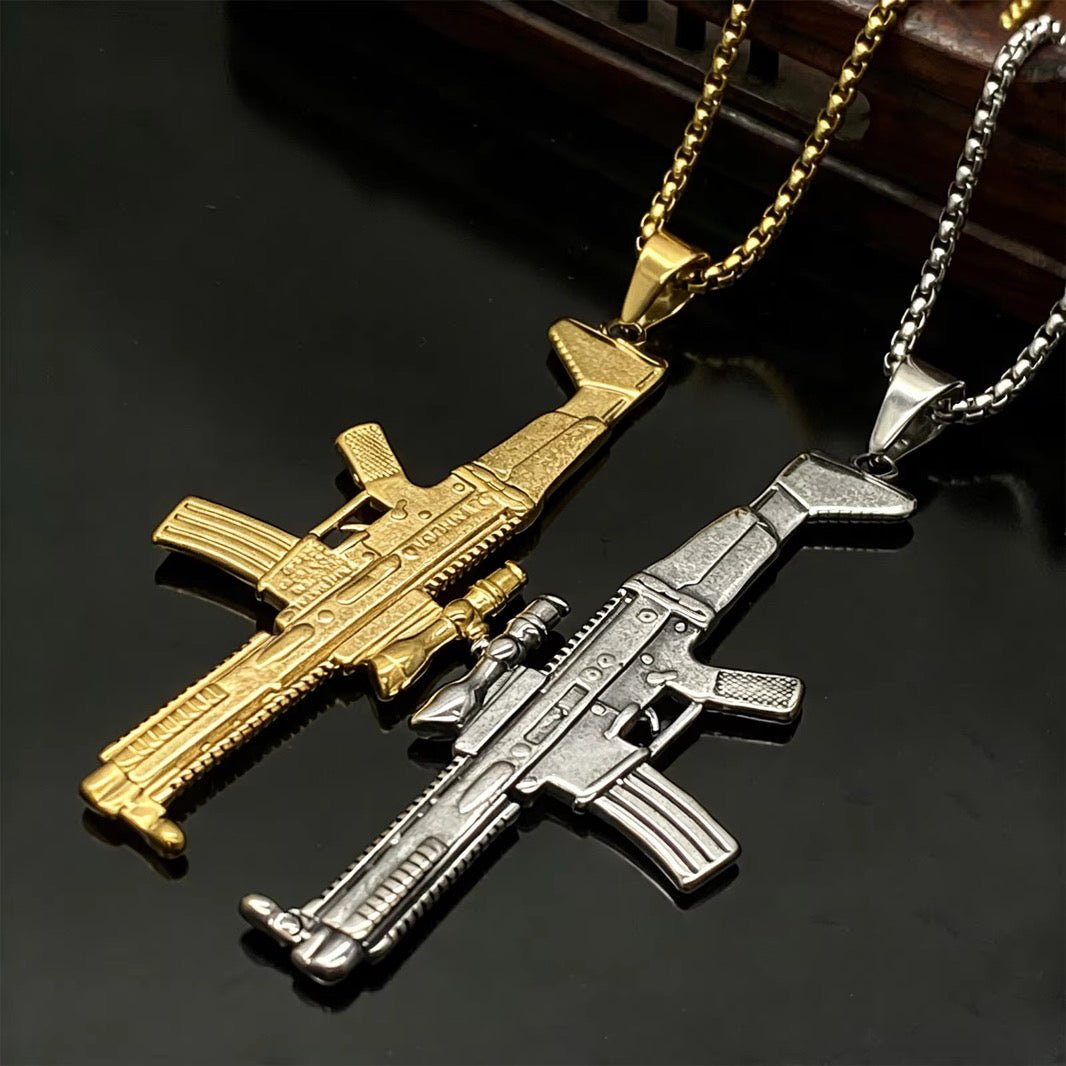 Ammu - Nation Hammer Scope Necklace (G) - Pluto 5ive LLC jewelry