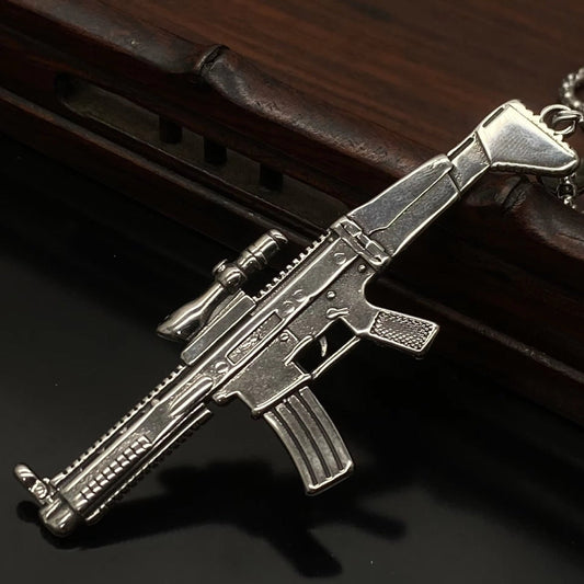 Ammu - Nation Hammer Scope Necklace (S) - Pluto 5ive LLC jewelry