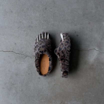 Bravest Studios Dark Leopard Claw Mules - Pluto 5ive LLC shoes