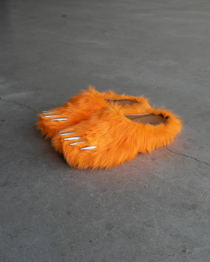 Bravest Studios Glorange Bear Claw Mules (Orange) - Pluto 5ive LLC shoes