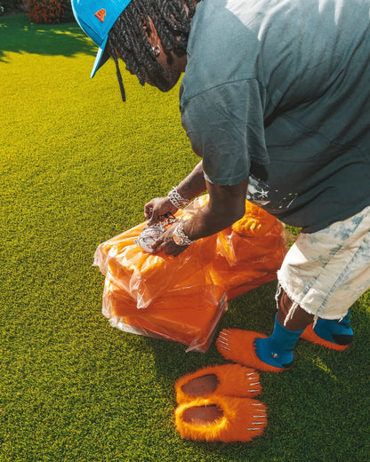 Bravest Studios Glorange Bear Claw Mules (Orange) - Pluto 5ive LLC shoes