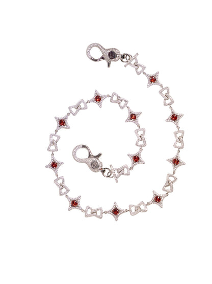 Known Menace "Red Rupture" Wallet Chain - Garnet Series - Pluto 5ive LLC T-Shirt