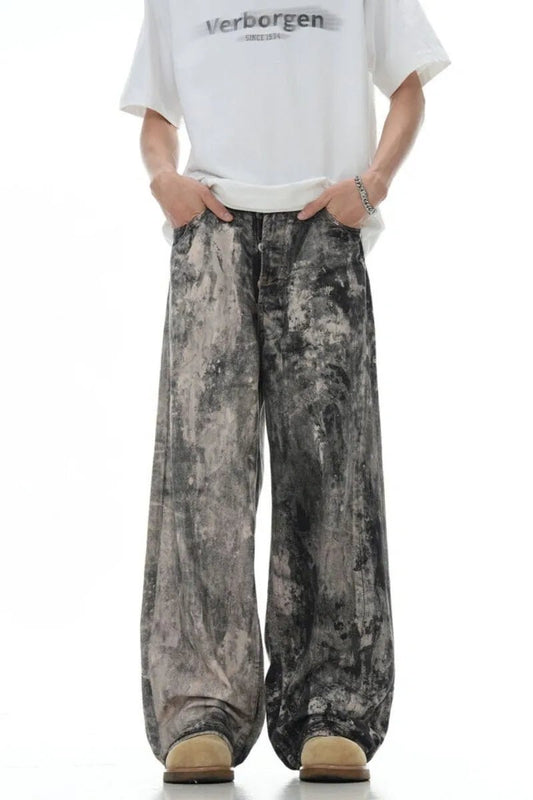 Low Waist Camo Jeans - Pluto 5ive LLC Pants