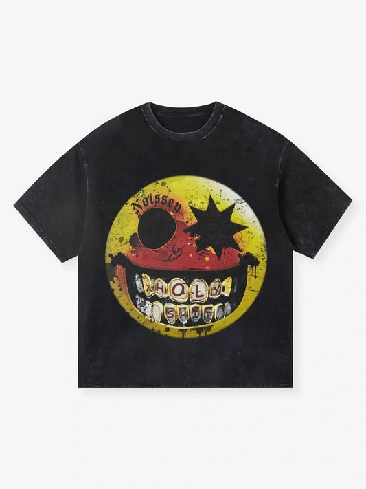 NOISSEY Gangster Smile Tee - Pluto 5ive LLC T-Shirt