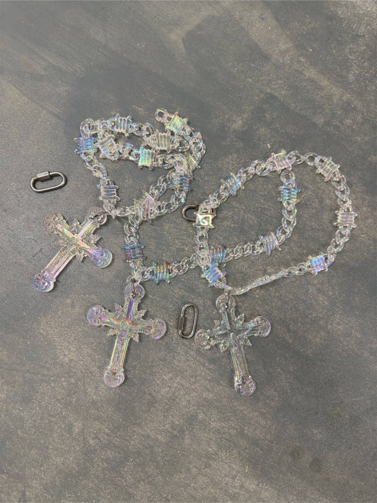 OPAL JESUS CRUCIFIX NECKLACE - Pluto 5ive LLC jewelry