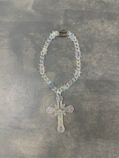 OPAL JESUS CRUCIFIX NECKLACE - Pluto 5ive LLC jewelry