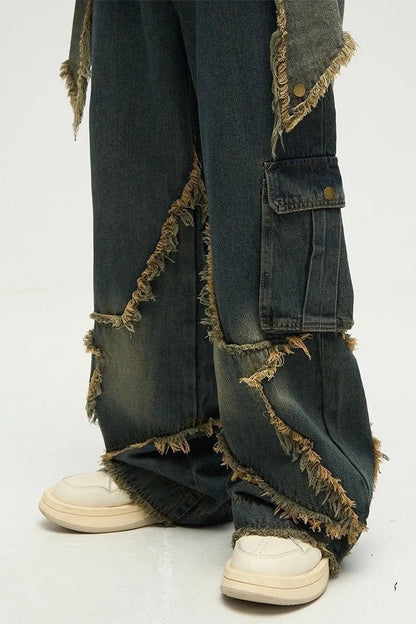 Star Embroidered Pants - Pluto 5ive LLC Pants