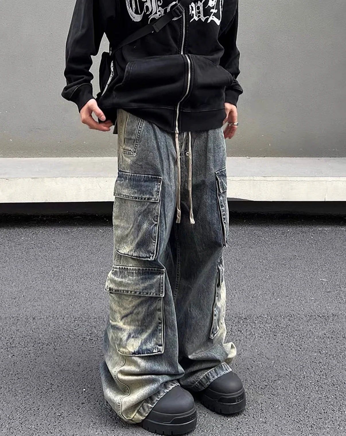 Undeveloped FLOW DENIM CARGO PANTS - Pluto 5ive LLC Pants