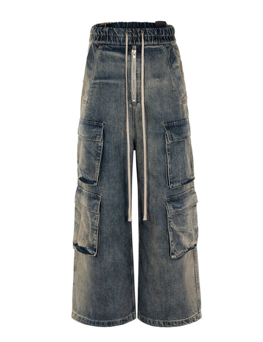 Undeveloped FLOW DENIM CARGO PANTS - Pluto 5ive LLC Pants