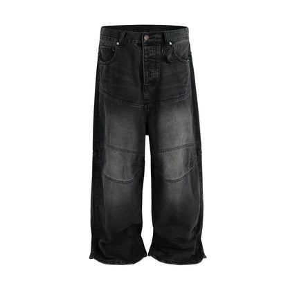 Undeveloped NOIR BAGGY BIKER DENIM - Pluto 5ive LLC Pants