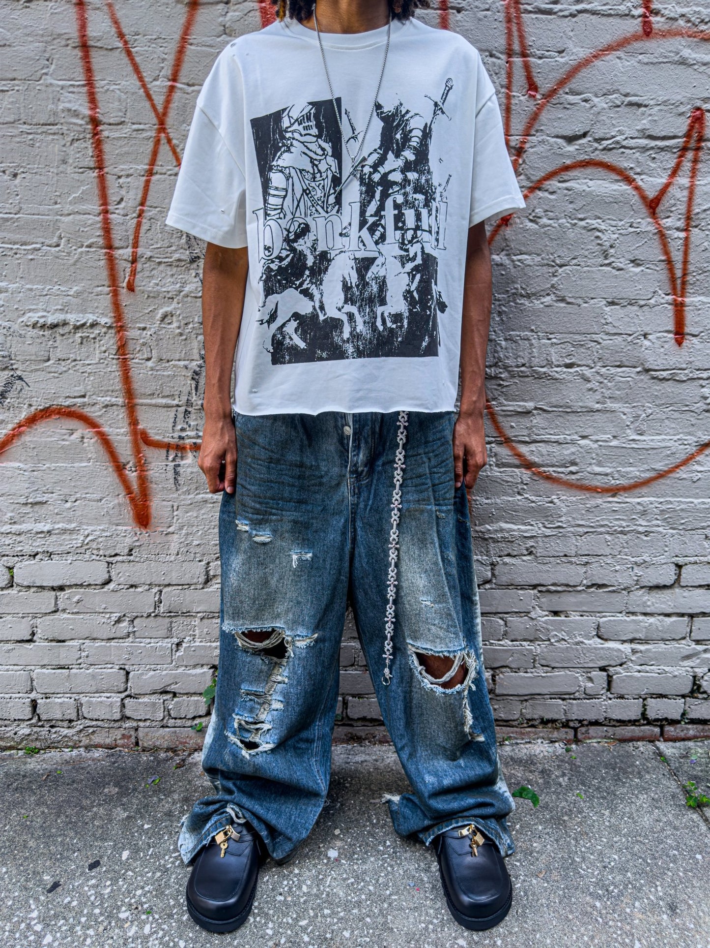 Undeveloped WIDEBOY DESTROYED DENIM - Pluto 5ive LLC Pants