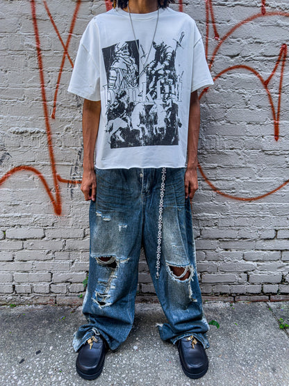 Undeveloped WIDEBOY DESTROYED DENIM - Pluto 5ive LLC Pants