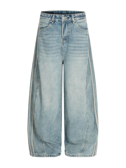 UNDEVELOPED WIDEBOY STRIPED DENIM - Pluto 5ive LLC Pants